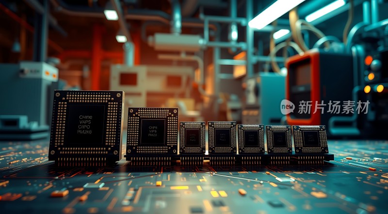 新片场素材芯片科技感