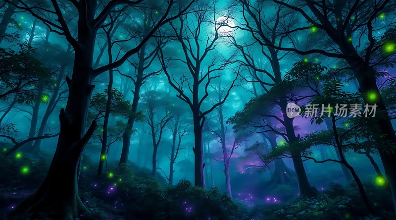 神秘森林夜光