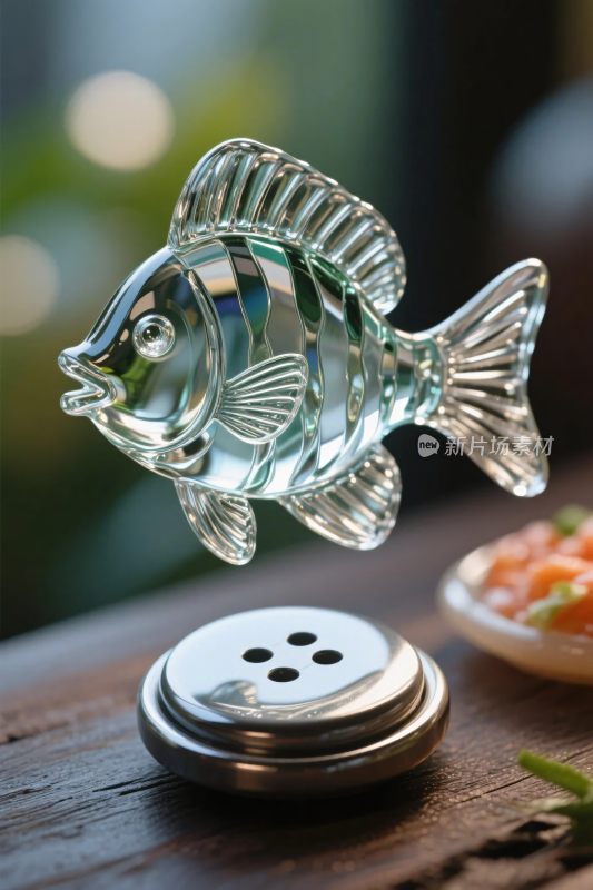 玻璃鱼装饰摆件