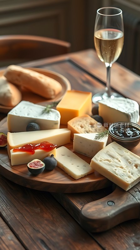 美酒奶酪拼盘