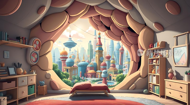 梦幻城市景观卧室