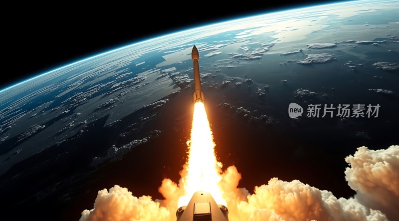 火箭升空探索宇宙奥秘
