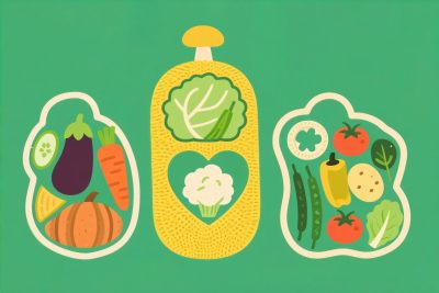 卡通果蔬插画组合