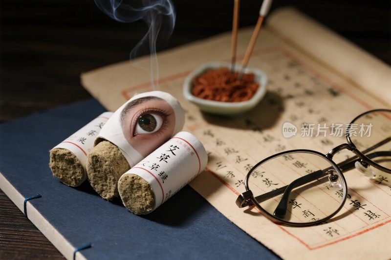 古风养生艾灸场景