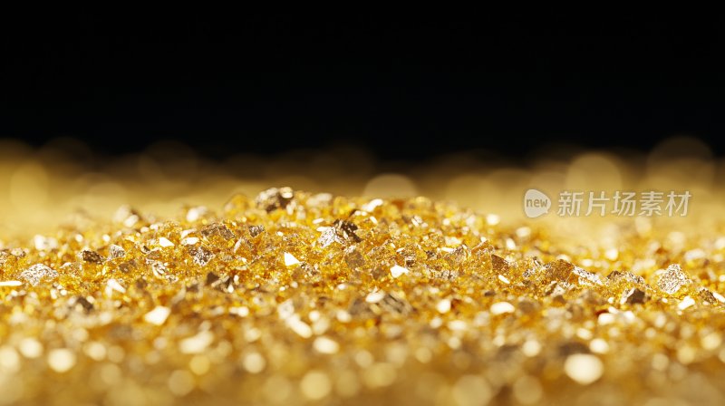 闪耀的金色碎屑画面
