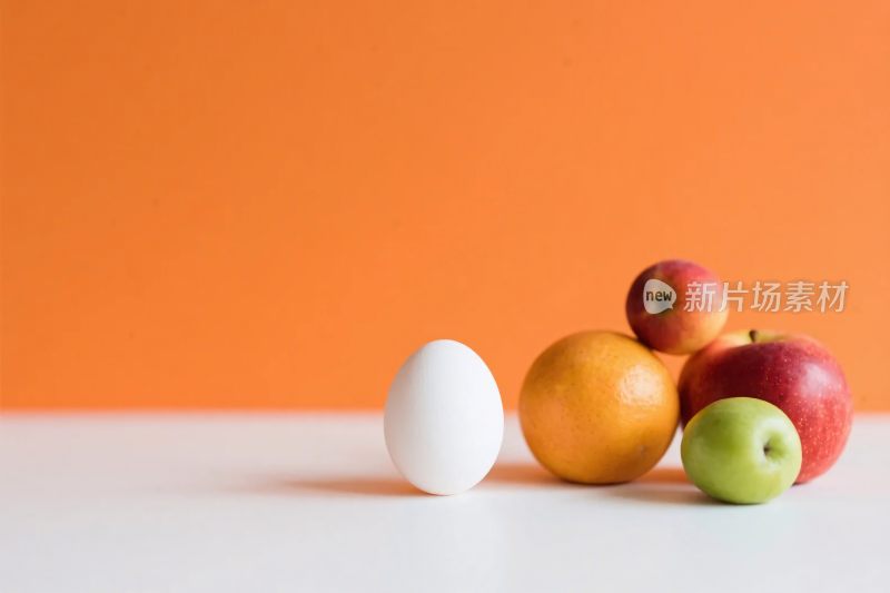 水果鸡蛋静物图
