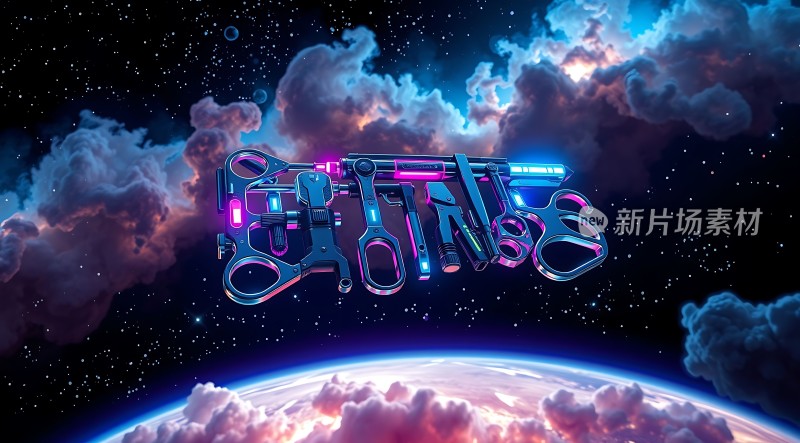 新片场素材星际机械装置