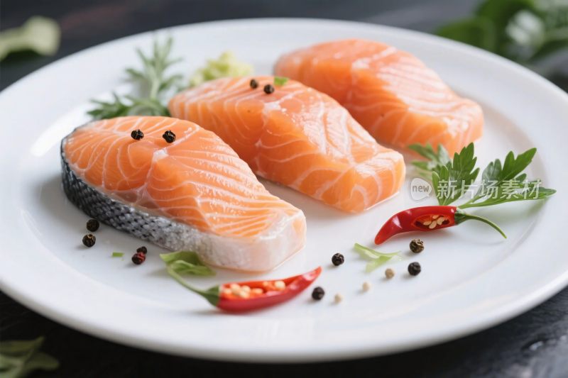 美食摄影三文鱼摆盘