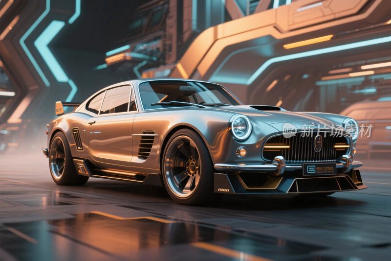 科幻未来概念跑车