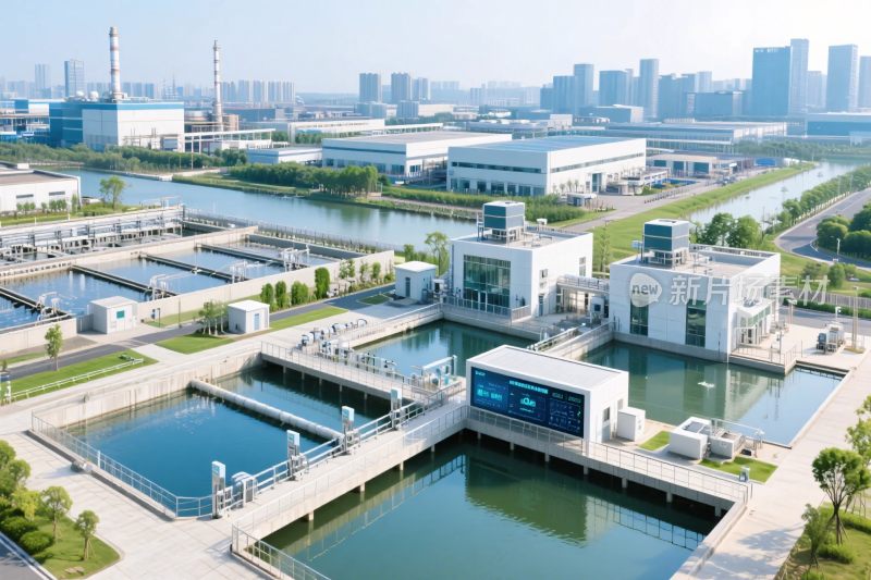 工业水处理设施景观图