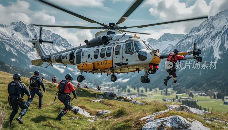 直升机救援演练