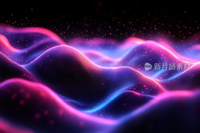 炫彩波浪动感背景图