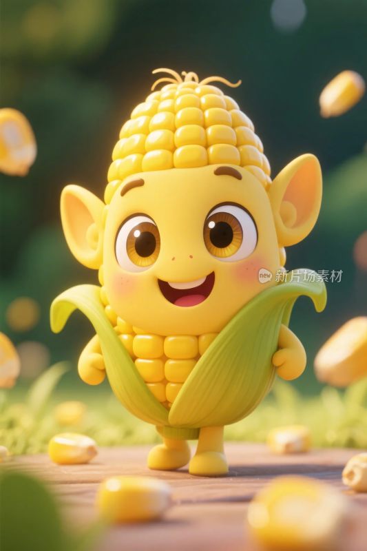拟人化玉米卡通形象
