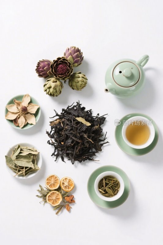 中式茶艺静物展示