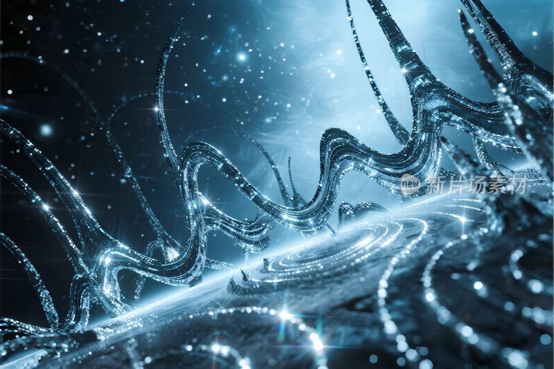 科幻光影艺术画面