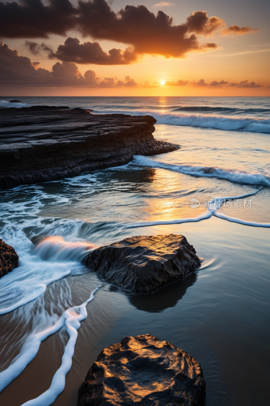 海浪波浪高清风景摄影图片