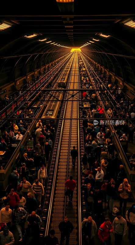 地铁站的繁华与喧嚣