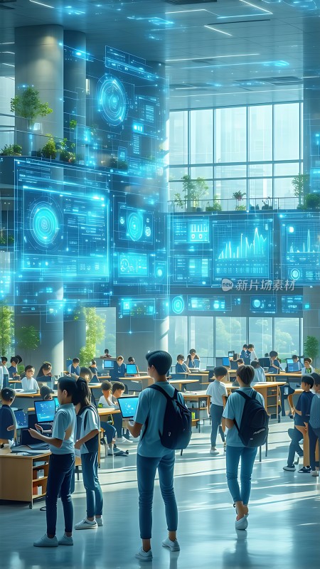 未来科技校园学习场景