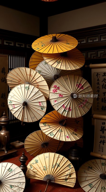 古风油纸伞艺术展示