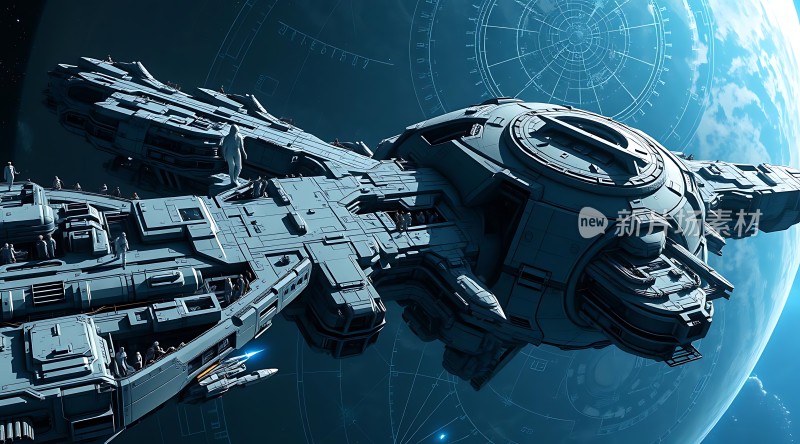 星际飞船探索未知宇宙