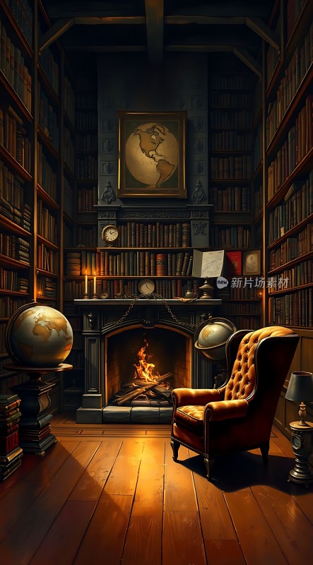 古董书房里的温暖与智慧