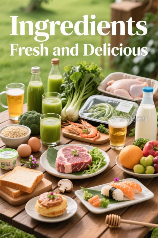 食材展示美食图
