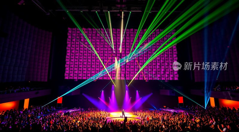 舞台灯光秀观众热情高涨