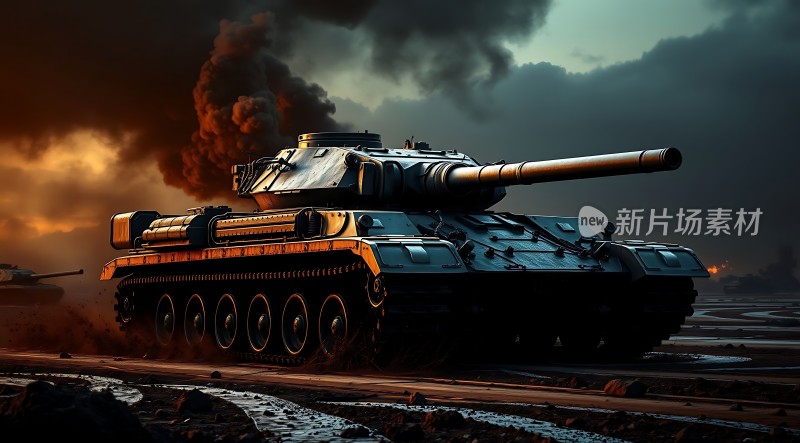 坦克战火中的钢铁雄狮