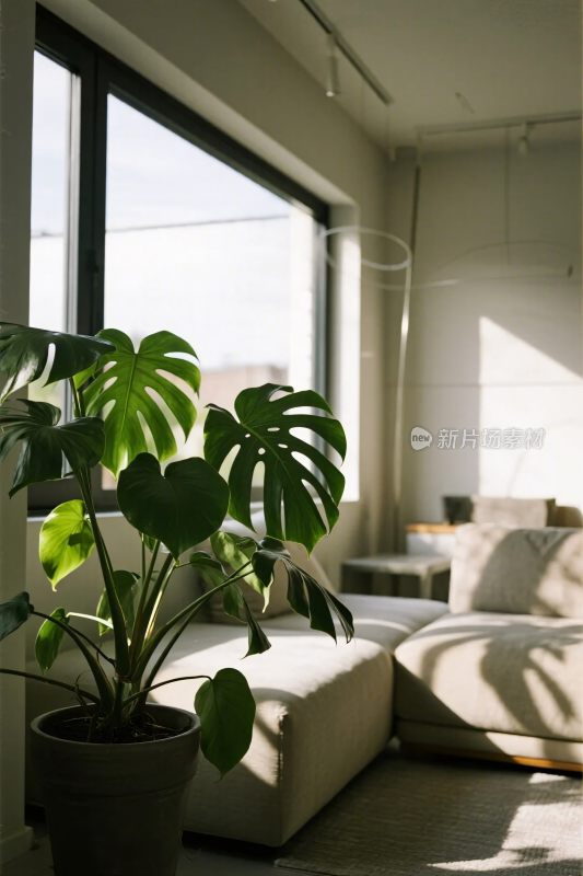 现代简约室内绿植布置
