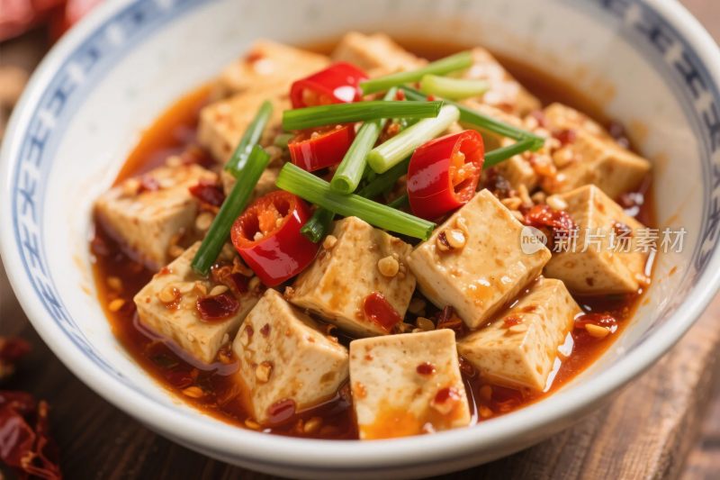 麻辣豆腐美食图