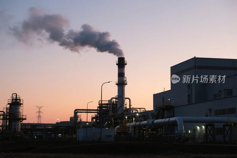 工业烟囱工厂景象