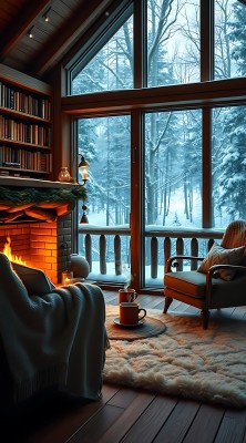 冬日暖炉旁的温馨时光 冬日暖炉旁的温馨时光