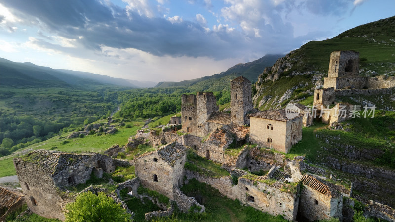 中世纪古建筑废墟 建筑废墟