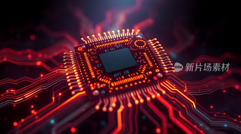新片场素材芯片科技感
