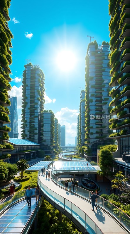 绿色生态城市未来家园