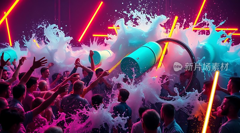 水花四溅的音乐派对