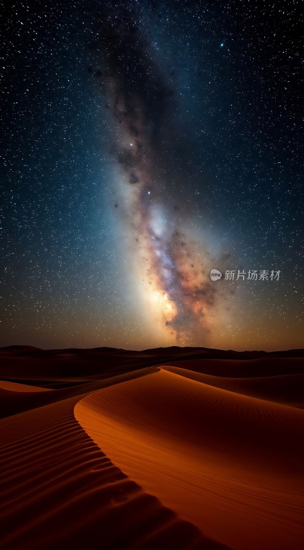 星河浩瀚沙丘静谧