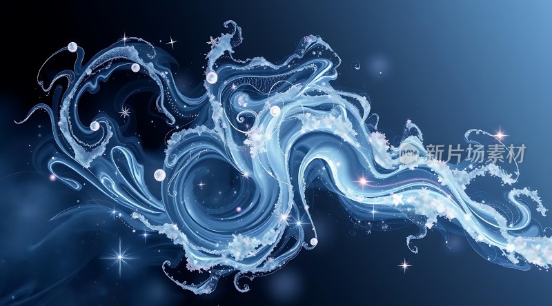 冰蓝梦幻漩涡