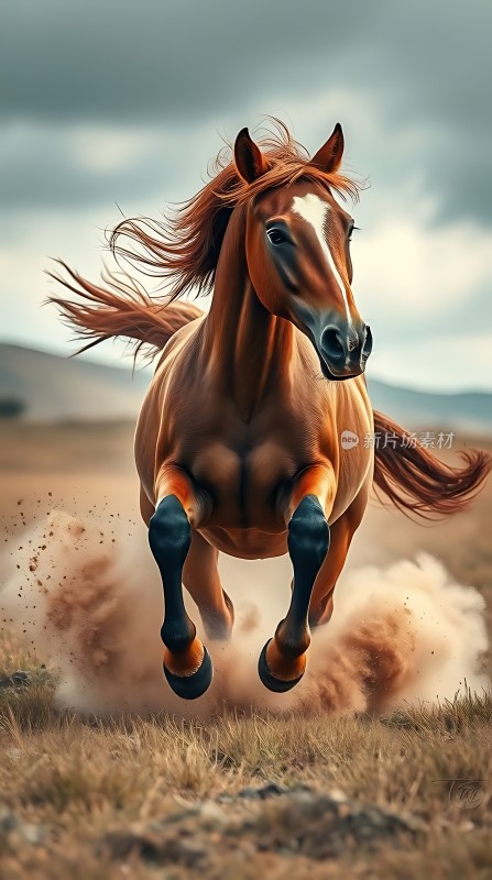 奔腾骏马风驰电掣