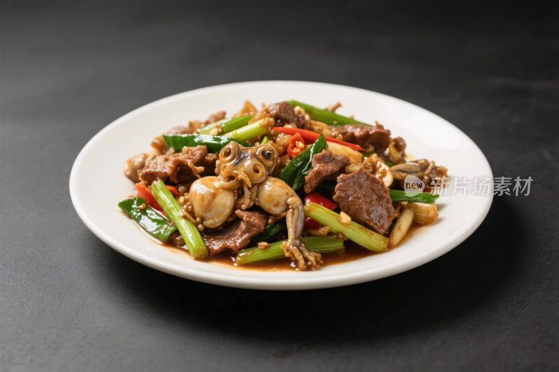 中式炒蔬肉菜肴