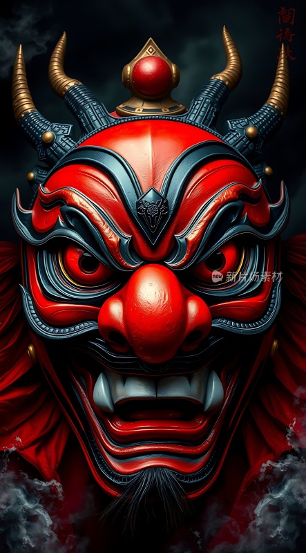 红色恶魔面具