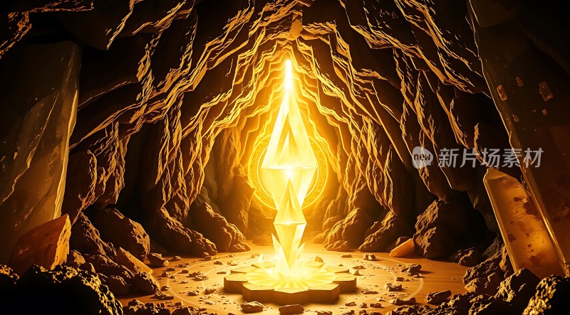 神秘洞穴中的光芒