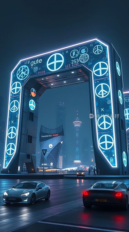 未来城市和平之门