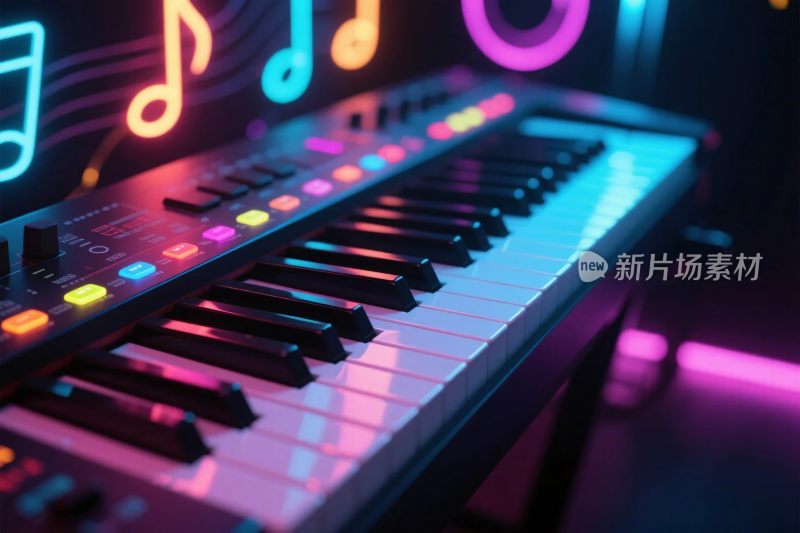 霓虹音乐电子琴