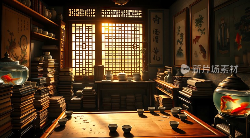 古韵书房书香四溢