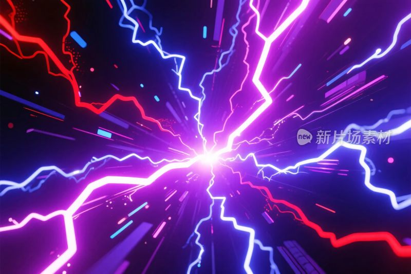 科技闪电特效图