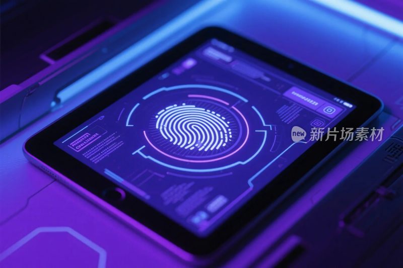 数字指纹扫描科技界面