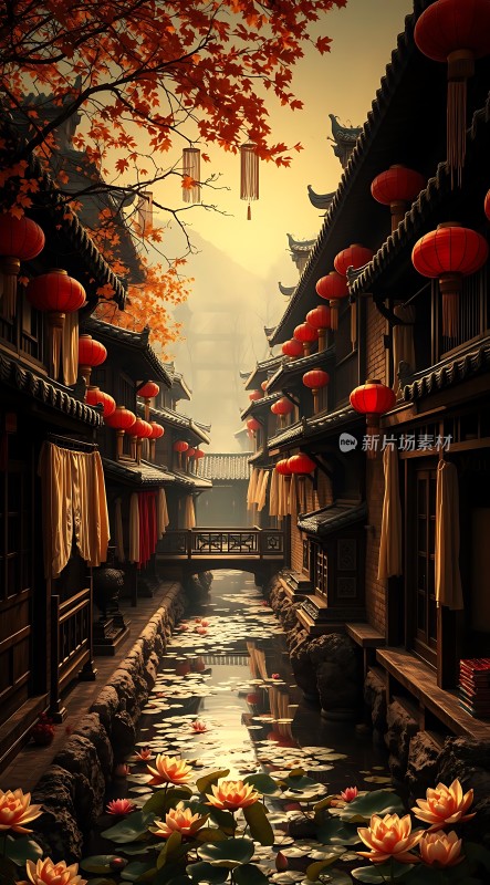 秋日古街水乡情