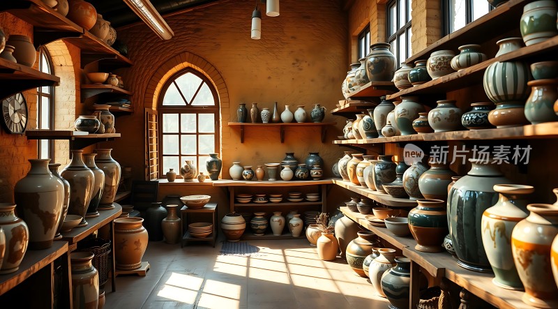 陶艺工坊古朴器皿的艺术魅力