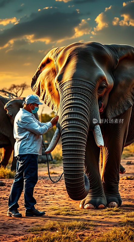 人与象的和谐相处